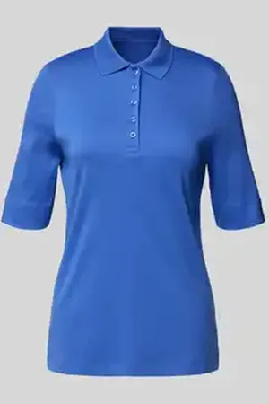 Christian Berg Poloshirt met korte knoopsluiting