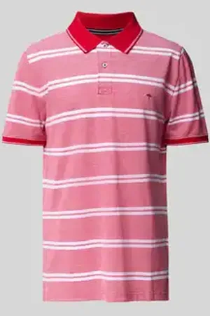 Fynch-Hatton Regular fit poloshirt met labelstitching