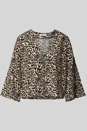 B YOUNG Blouse met 3/4-mouwen en vetersluiting, model 