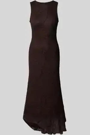 Gina Tricot Maxi-jurk van kant met ronde hals