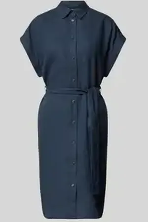 Marc O’ Polo Relaxed fit linnen jurk met tailleriem