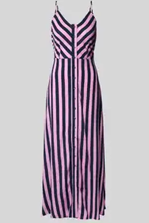 Y.A.S Maxi-jurk van viscose met knoopsluiting