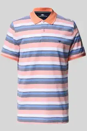 Fynch-Hatton Regular fit poloshirt met labelstitching