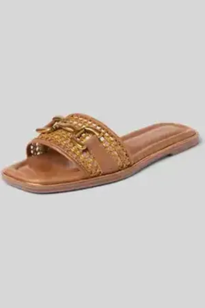 Tamaris Slippers met labeldetail
