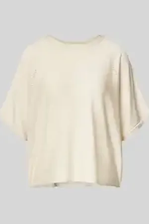 Comma, Gebreid shirt met ronde hals
