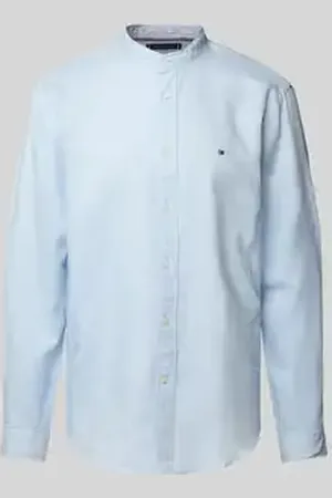 Tommy Hilfiger Regular fit vrijetijdsoverhemd van een mix van katoen en linnen