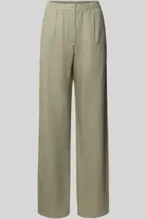 Samsøe Samsøe Stoffen broek met knoopsluiting, model 