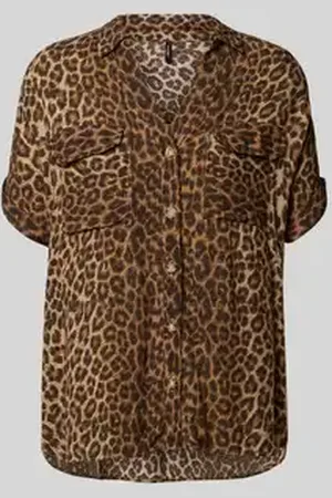 VERO MODA Regular fit overhemdblouse van pure viscose, model 