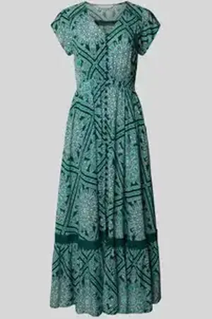 Apricot Maxi-jurk van viscose met knoopsluiting