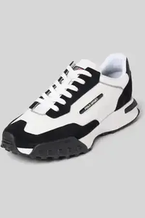 Ralph Lauren Sneakers van een mix van leer en textiel, model 
