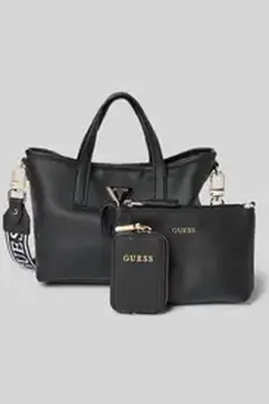 Guess Handtas met labelapplicatie, model 
