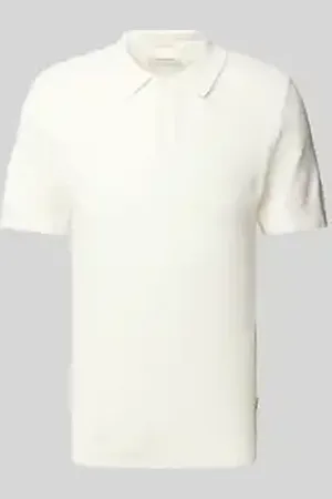 Blend Super skinny fit poloshirt met structuurmotief, model 