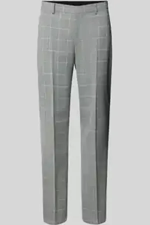 HUGO BOSS Slim fit pantalon met persplooien, model 