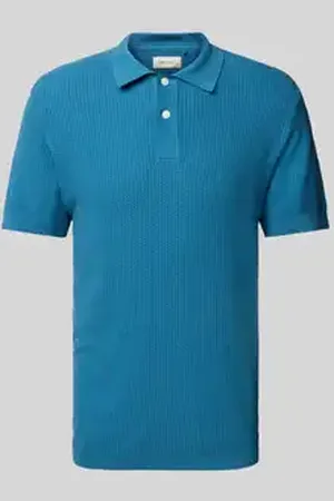 Blend Super skinny fit poloshirt met structuurmotief, model 