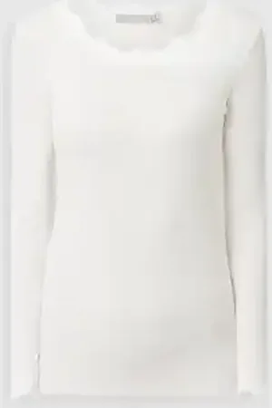FRANSA Shirt met lange mouwen in riblook
