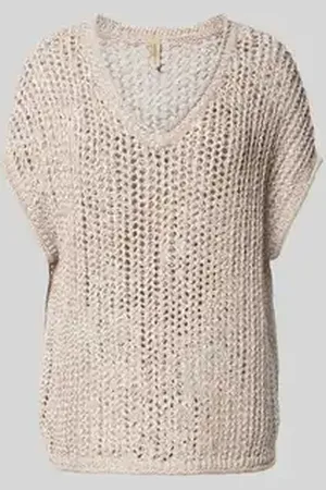 soyaconcept Gebreide pullover met ribboorden, model 