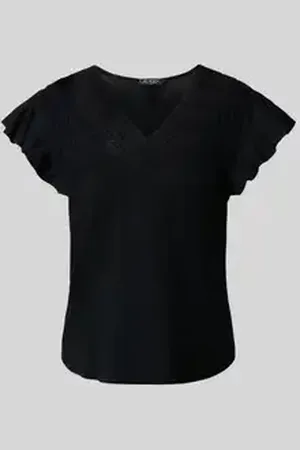 Ralph Lauren T-shirt met volantmouwen