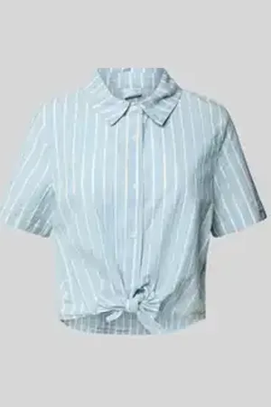 VERO MODA Korte overhemdblouse van puur katoen, model 