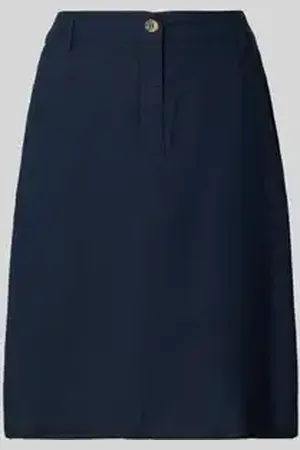 Freequent Knielange rok van een mix van linnen en viscose, model 