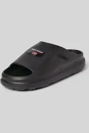 Ralph Lauren Slippers van leermix