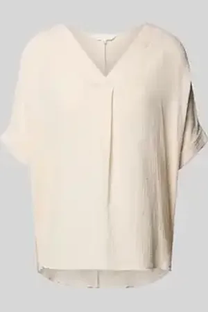 Apricot Blouseshirt met V-hals