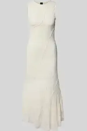 Gina Tricot Maxi-jurk van kant met ronde hals