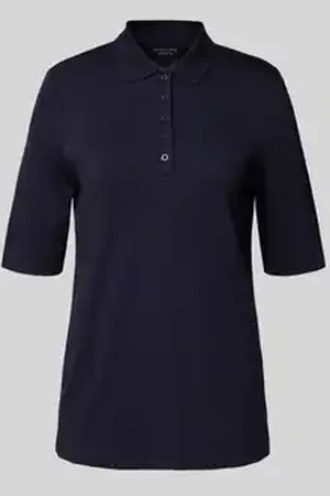 Christian Berg Poloshirt met korte knoopsluiting