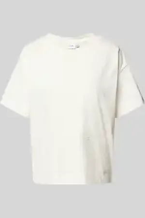 VILA T-shirt met geribde ronde hals, model 
