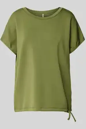 soyaconcept Sweatshirt met geribde ronde hals, model 