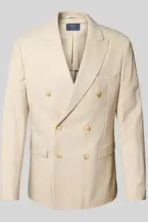 McNeal Slim fit colbert met paspelzak op de borst