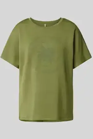 soyaconcept Sweatshirt met labelprint, model 