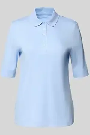 Christian Berg Poloshirt met korte knoopsluiting