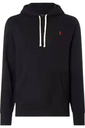 Ralph Lauren Hoodie in gemêleerde look met geborduurde logo