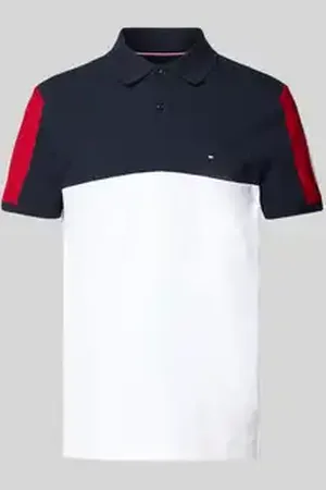 Tommy Hilfiger Regular fit poloshirt van katoenmix