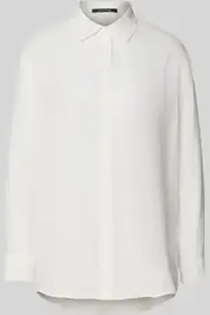 Comma, Regular fit blouse van een mix van ramie en lyocell