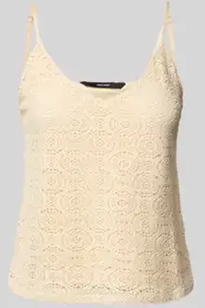 VERO MODA Comfort fit top met bandjes met kant, model 
