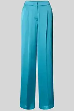 Luisa Cerano Flared broek met bandplooien