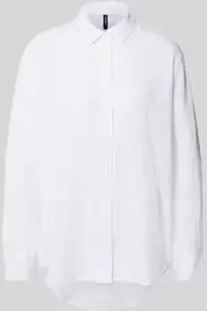 VERO MODA Boxy fit linnen blouse met pas, model 