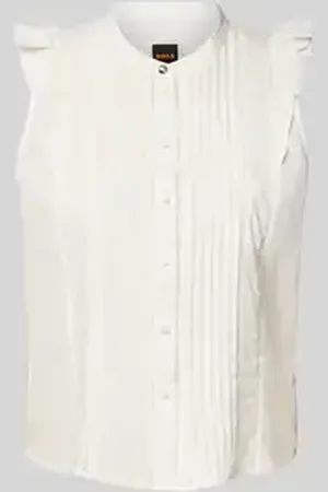 HUGO BOSS Blouse met ronde hals, model 