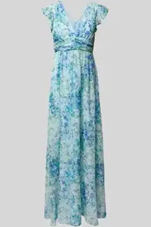 Jake*s Maxi-jurk met volants en tailleband