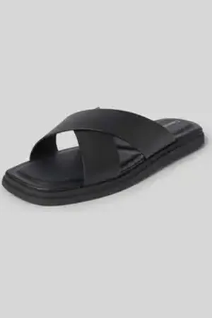 Calvin Klein Slippers van echt leer, model 