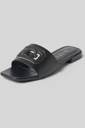 Guess Slippers met labeldetail, model 