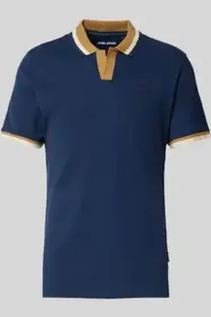 Blend Regular fit poloshirt met V-hals, model 