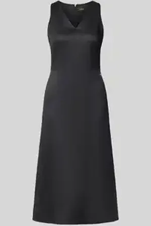 HUGO BOSS Midi-jurk met V-hals, model 