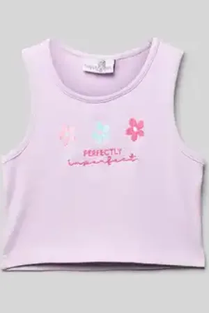 happy girls Tanktop met motiefstitchings