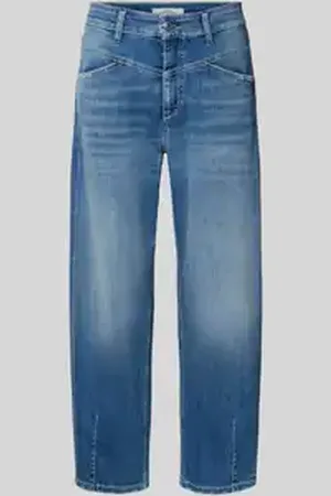 Cambio Balloon fit jeans met siernaad, model 