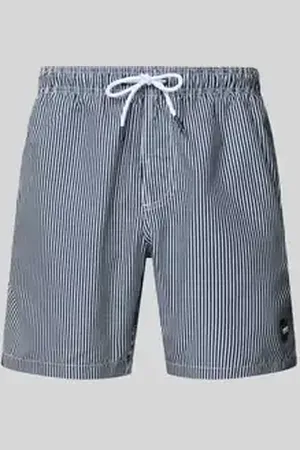 Shiwi Regular fit zwembroek met labelpatch, model 