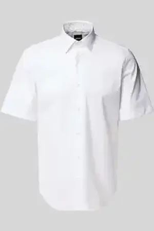HUGO BOSS Regular fit zakelijk overhemd met 1/2-mouwen, model 