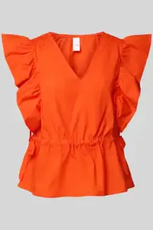 Y.A.S Blousetop met V-hals en volants, model 
