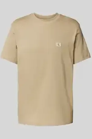 Calvin Klein T-shirt met labelstitching en ronde hals